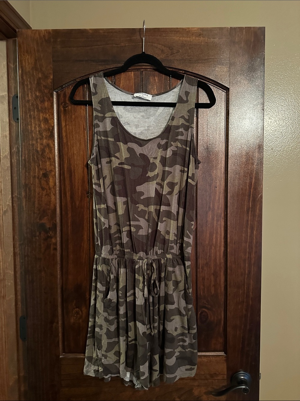 Zenana Outfitters Olive Camo Romper